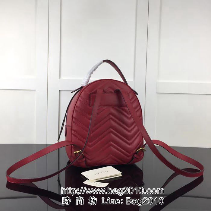 GUCCI古馳頂級原單 新款專櫃品質 實物實拍 476671大紅雙肩背包 HY1261